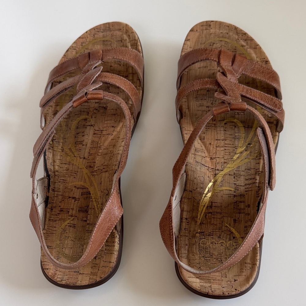 Abeo Walking Brown Strappy Sandals
